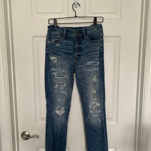 Distressed American Eagle Skinny Jeans